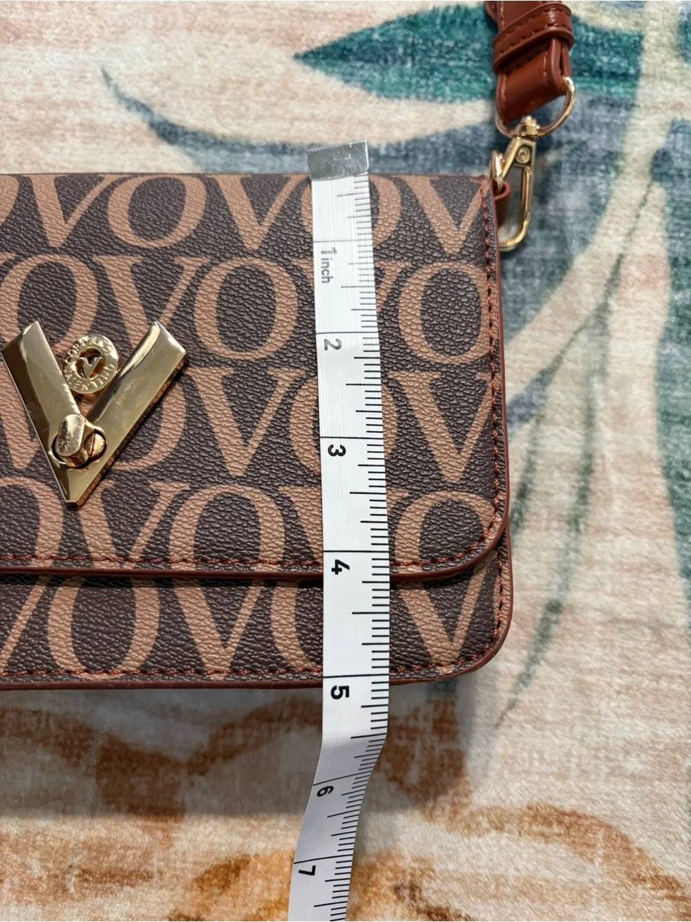 Valentino Orlandi VO Monogram Crossbody + Coin Pouch - Gold Hardware